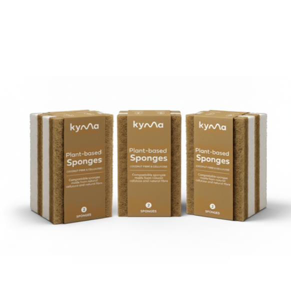 6 x Coconut & Cellulose Sponges