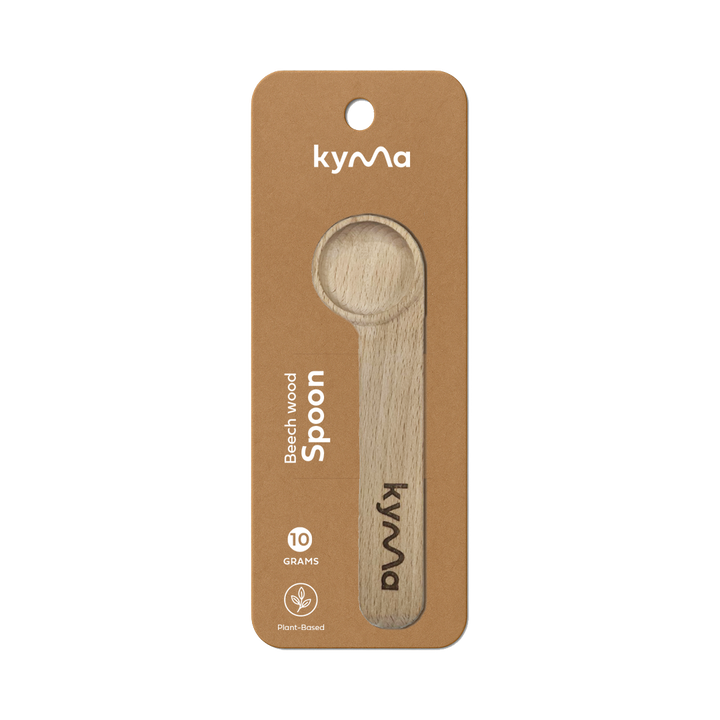 Durable Kyma 10g scoop designed for precise measuring of cleaning agents, powders, and household products eco-friendly and reusable.