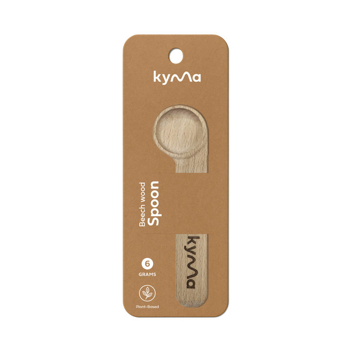 Kyma 6-gram measuring scoop made from durable, eco-friendly material for accurate portioning of cleaning powders and household products.